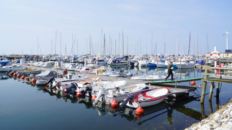 Bønnerup Marina mit vielen Booten