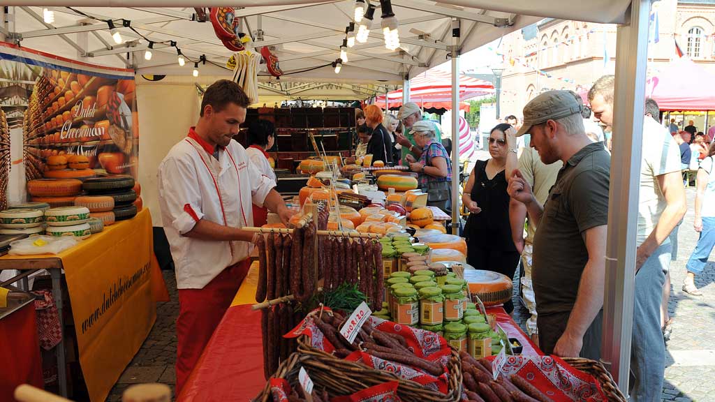 Market in Esbjerg town