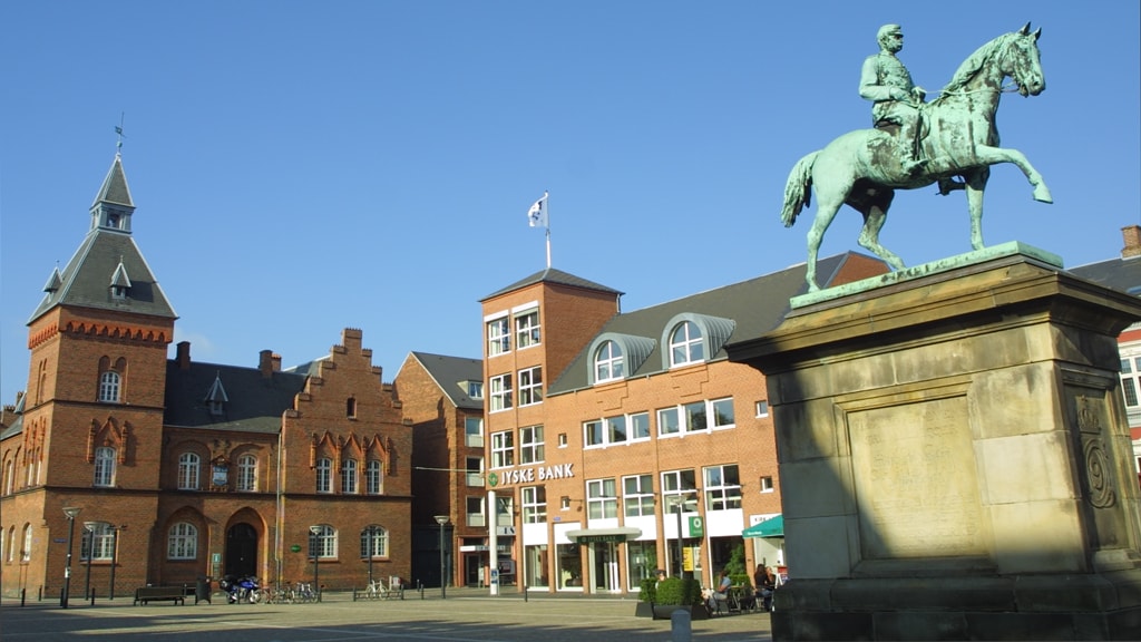 Reiterstatue von Christian IX auf Torvet in Esbjerg