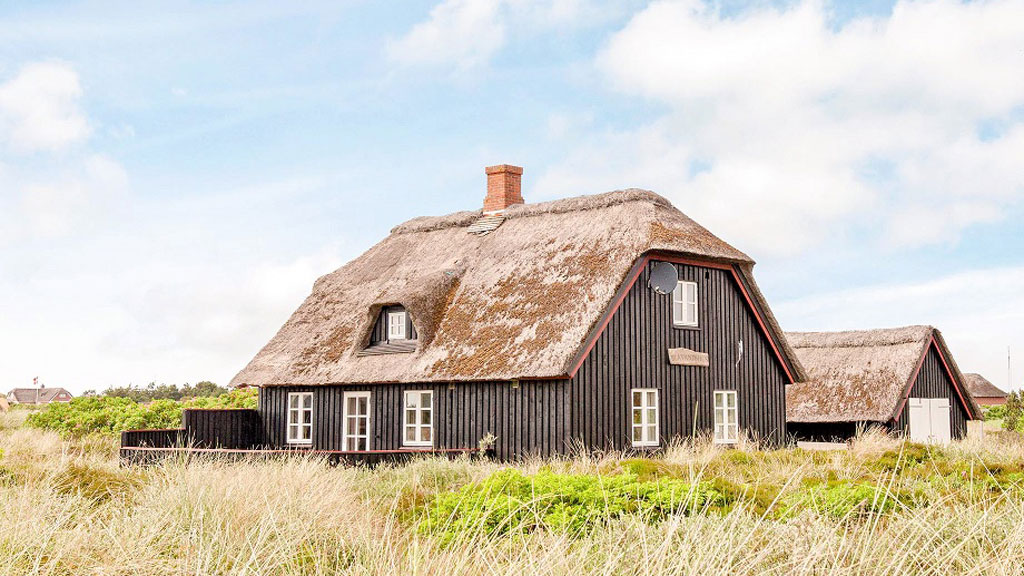 Ferienhaus in Blåvand mit Strohdach | DanCenter Blåvand