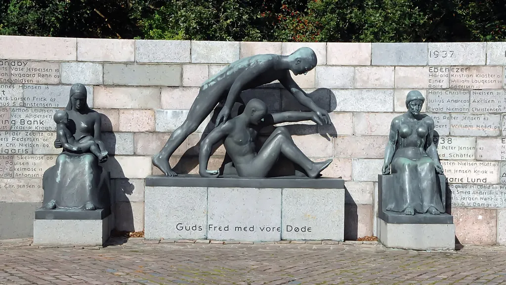 The memorial for dead fishermen from Esbjerg