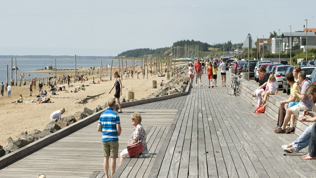 Hjerting Strandpromenade ved Esbjerg