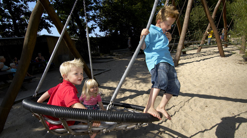 Playground in the town park in Esbjerg