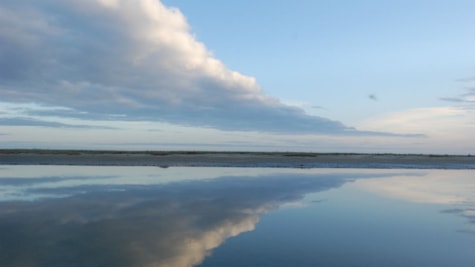 Bei Fanø . verschmelzen Himmel und Wattenmeer