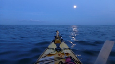 Kajak am Abend auf Fanø