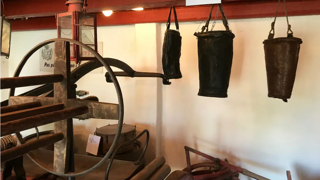 Udstillingen hos brandmuseum i Sønderho på Fanø