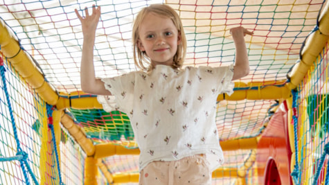 Gelegenheit für viele Stunden Spiel auf dem Spielplatz von Rødgaard Camping Fanø