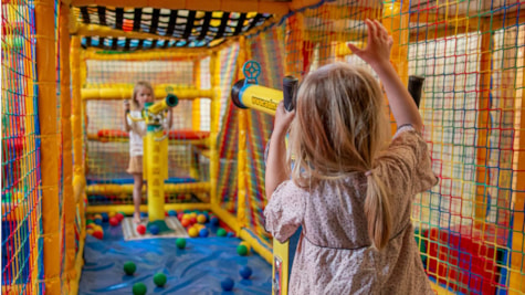 Play with your friends in the playground at Rødgaard Camping Fanø