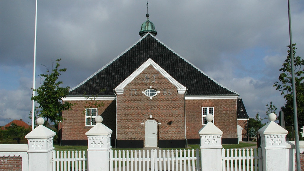 Facade på Nordby Kirke Fanø