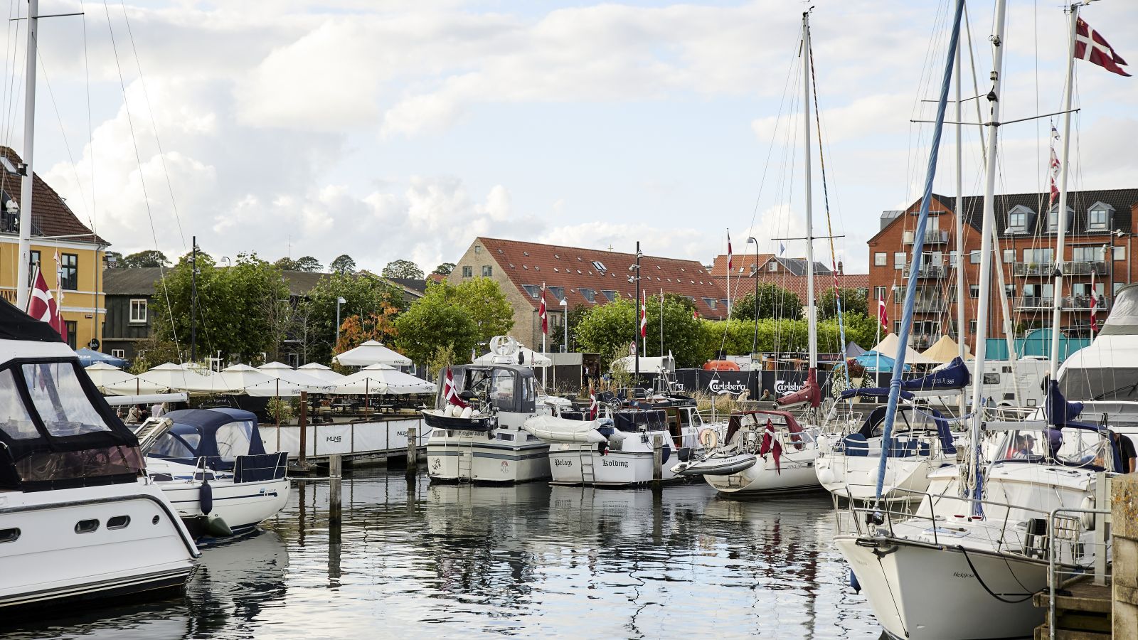 Leisure boats at Gammel Havn Marina