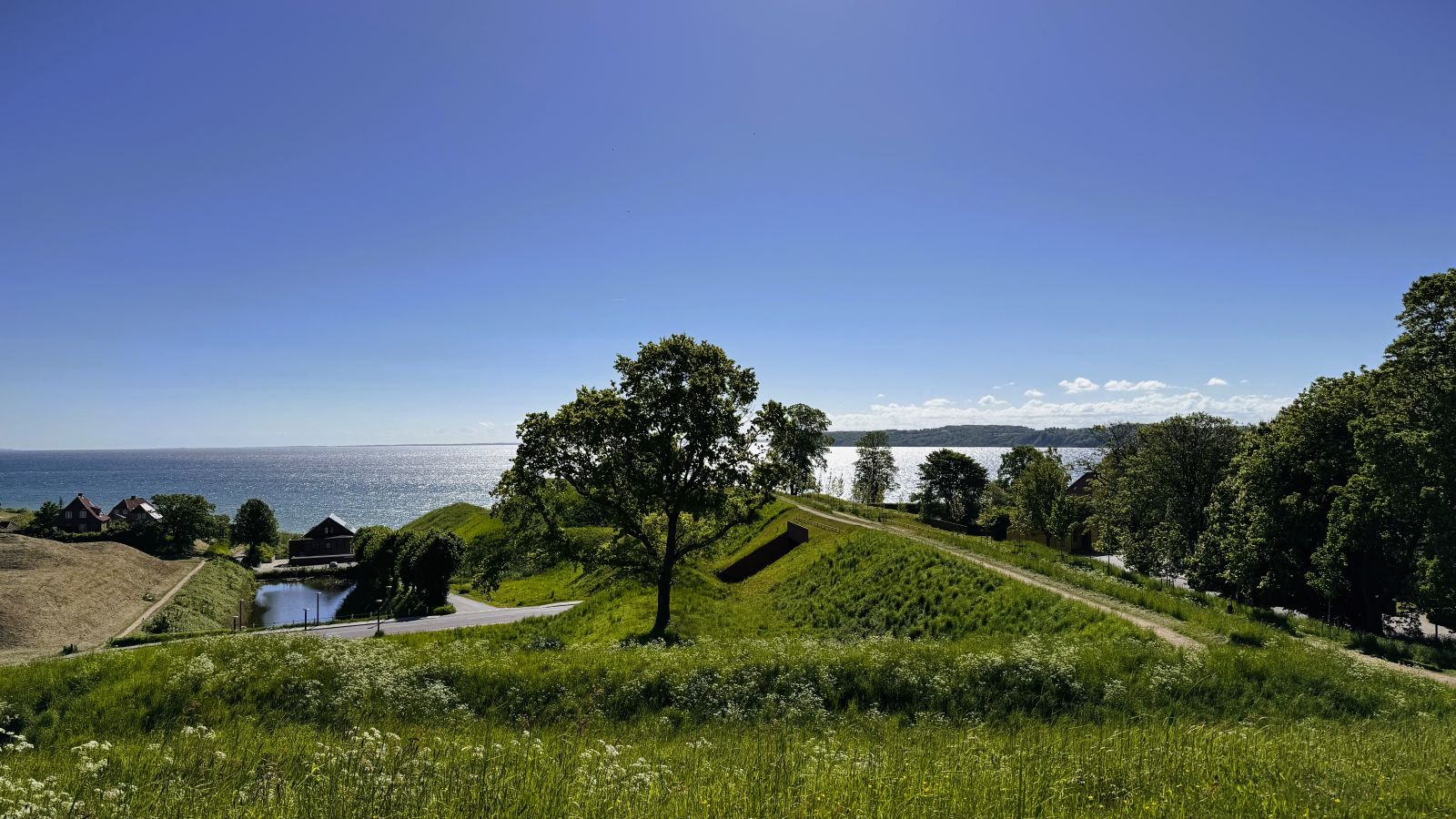 Die Wallanlage von Fredericia bei Østerstrand