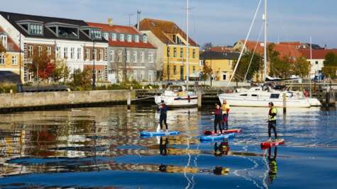 Stand up paddle i Kanalbyen og Lillebælt