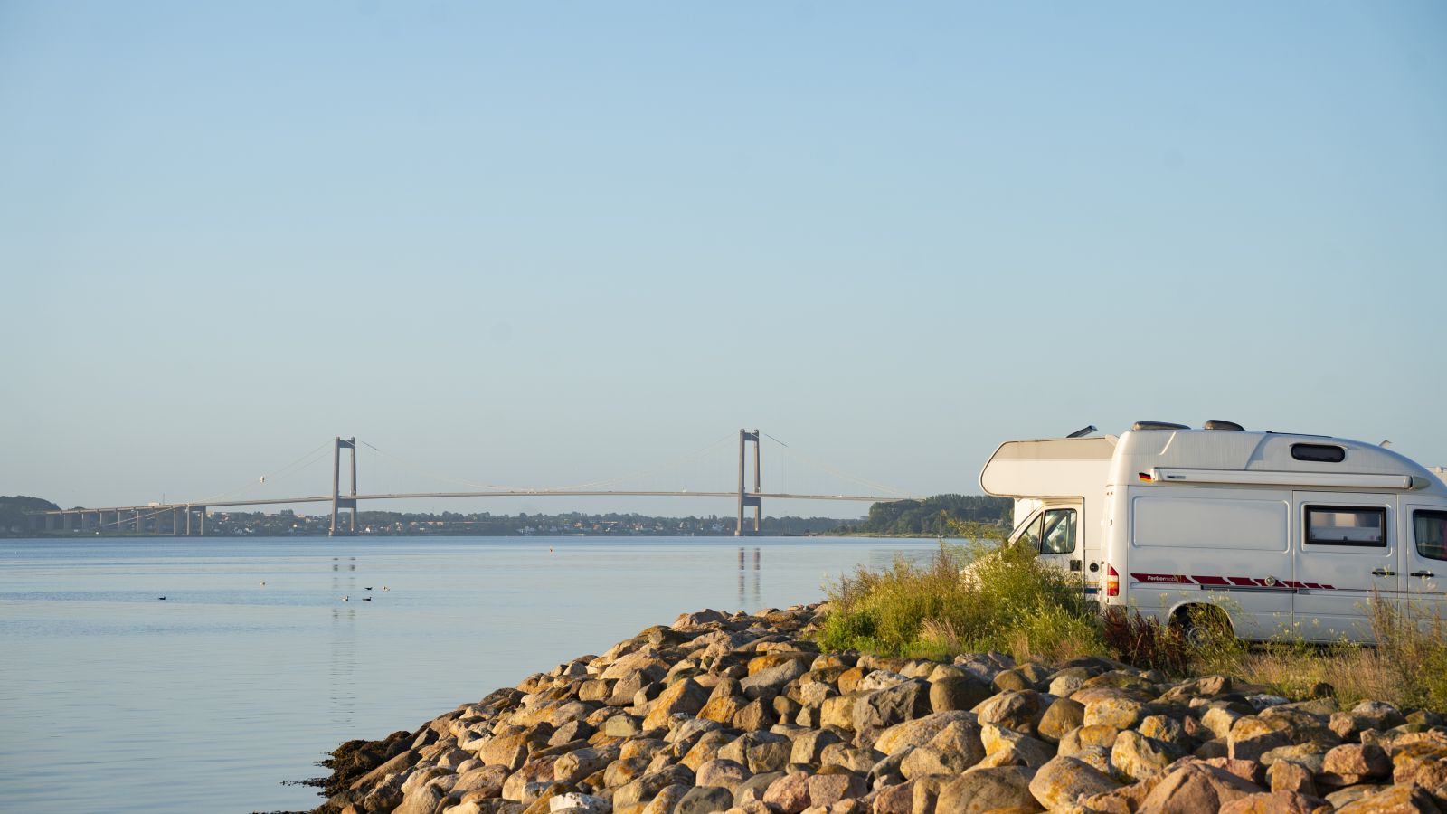 Autocamperplads i lystbådehavnen Marina Fredericia