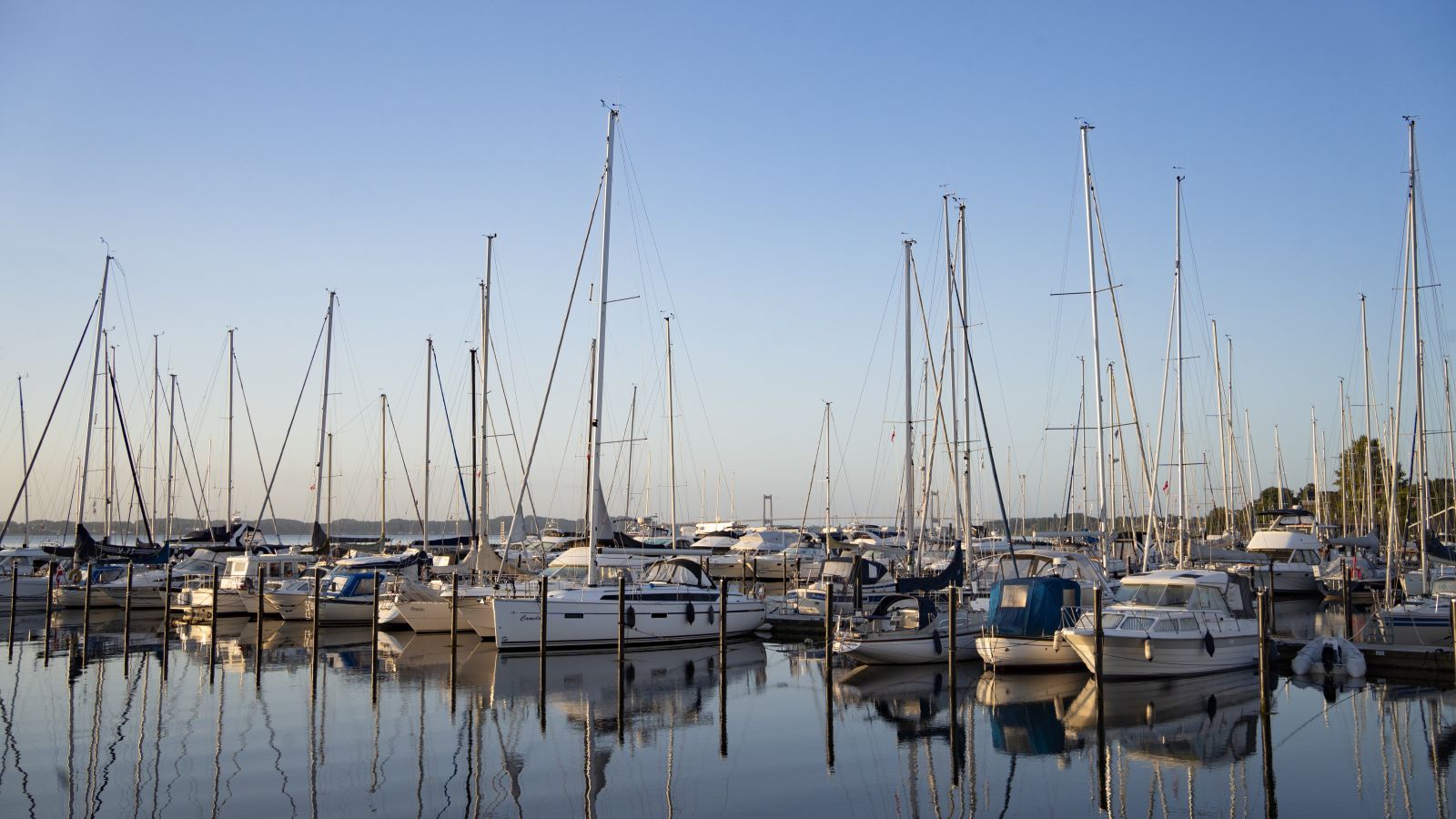 Skibe i lystbådehavnen Marina Fredericia