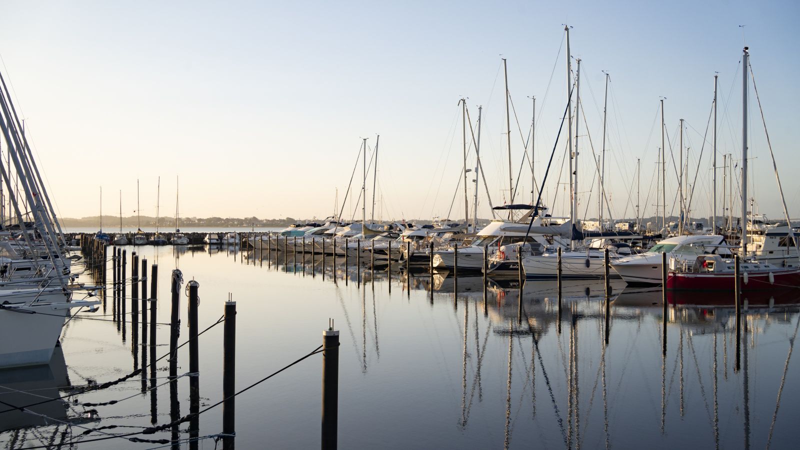 Skibe i lystbådehavnen Marina Fredericia