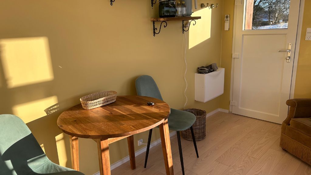 Kleines Wohnzimmer im Höhotel bei Pejrup