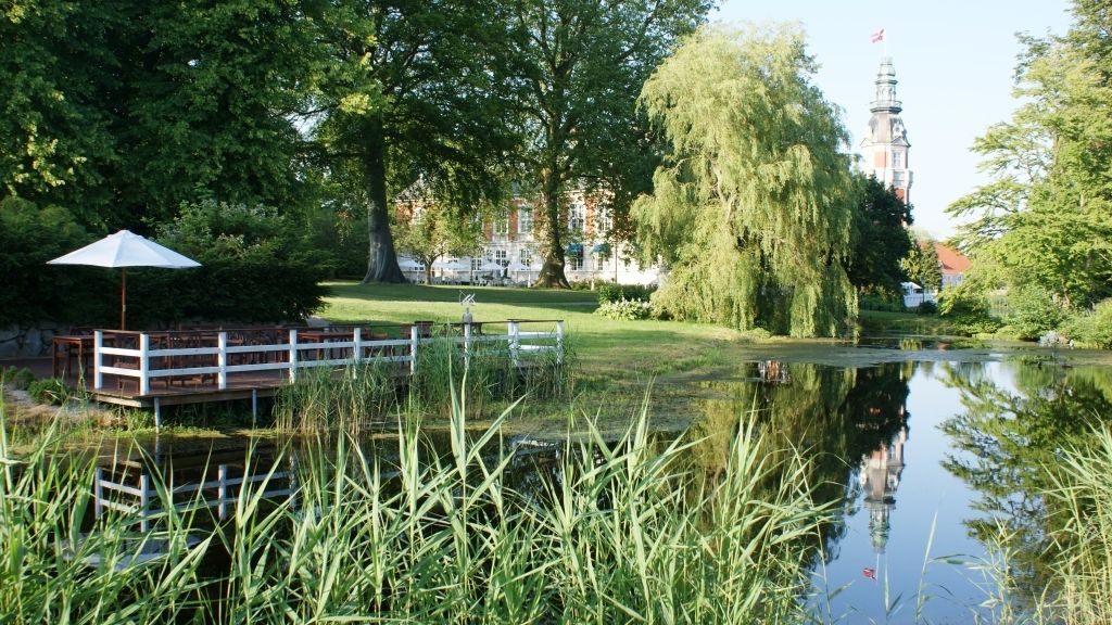 The garden at Hvedholm Castle