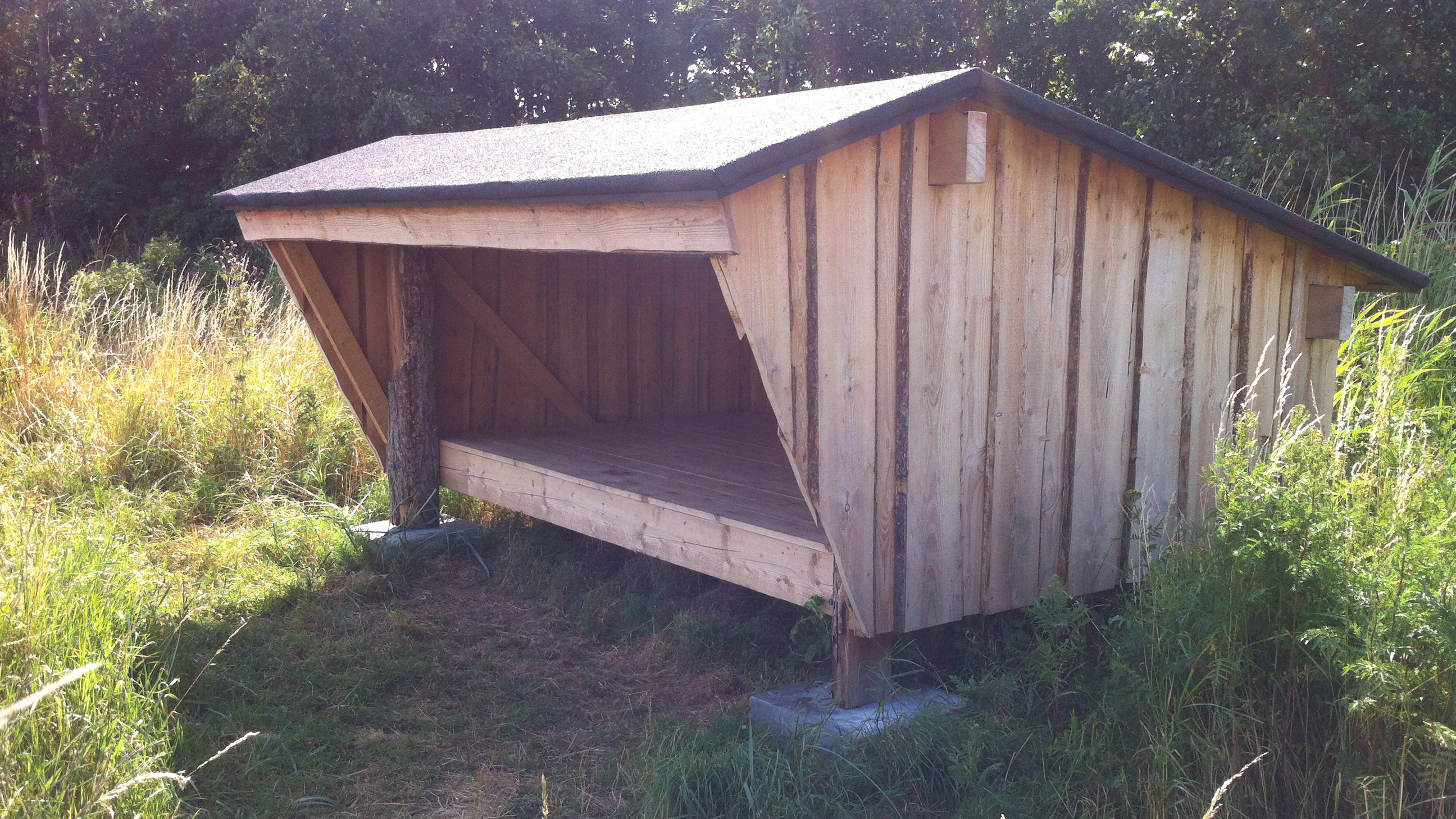 Shelter at Aarøsund Harbour