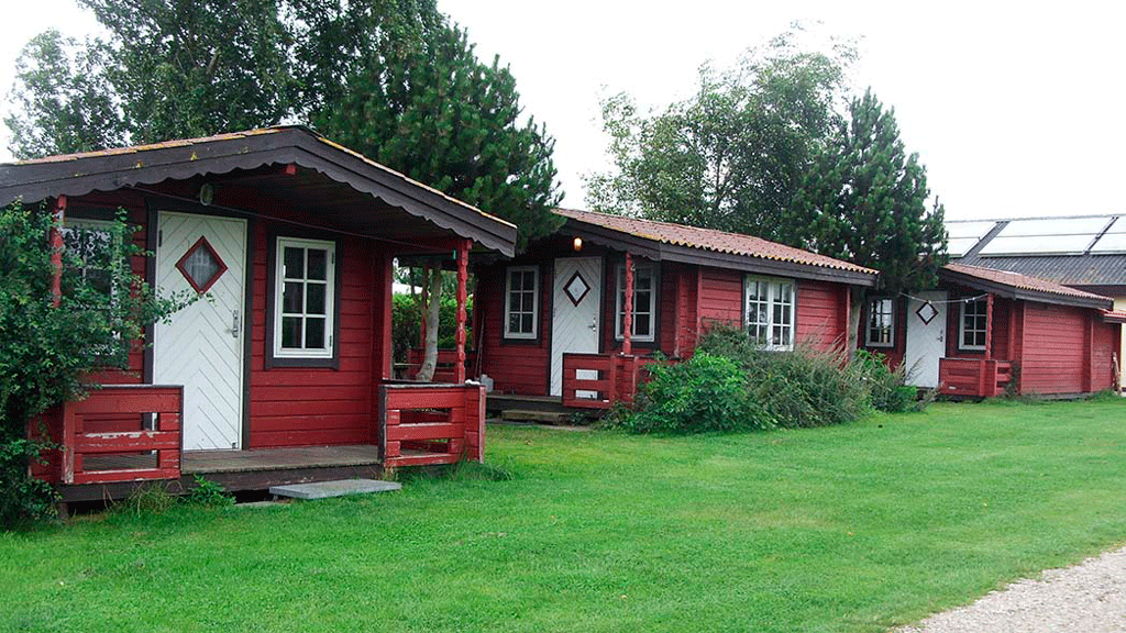 Hütten auf dem Campingplatz Gåsevig Strand Camping