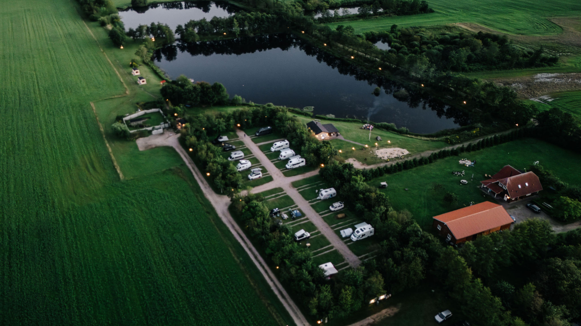 Hygge lake fra luften