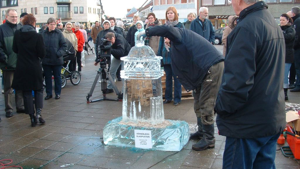 Ice sculpture festival in Hirtshals