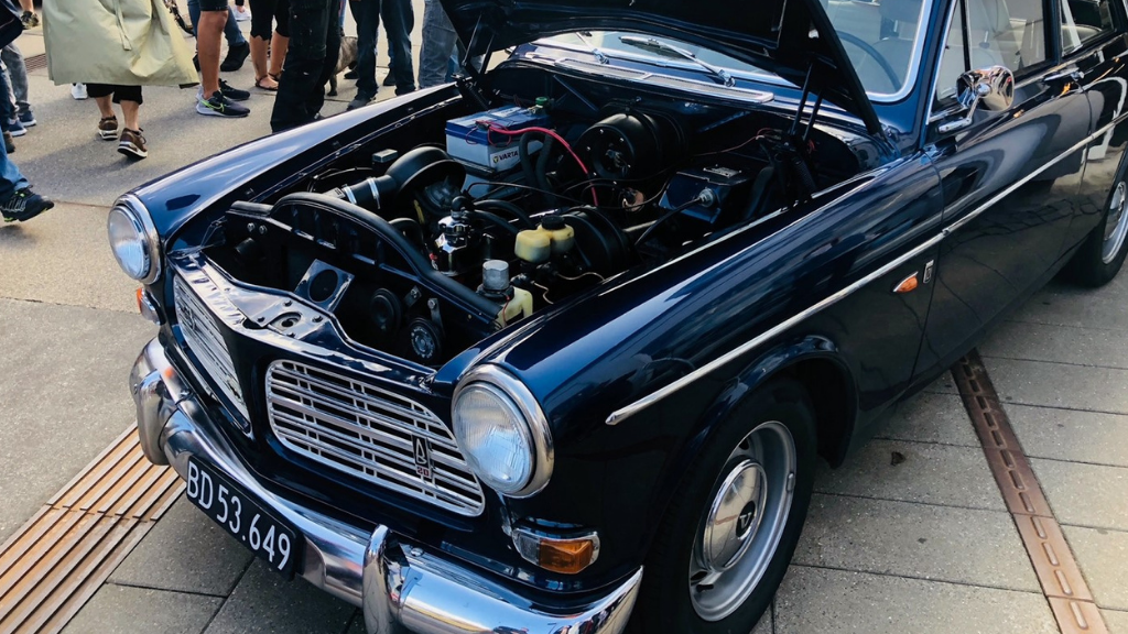 Vintage vehicle event in Hirtshals