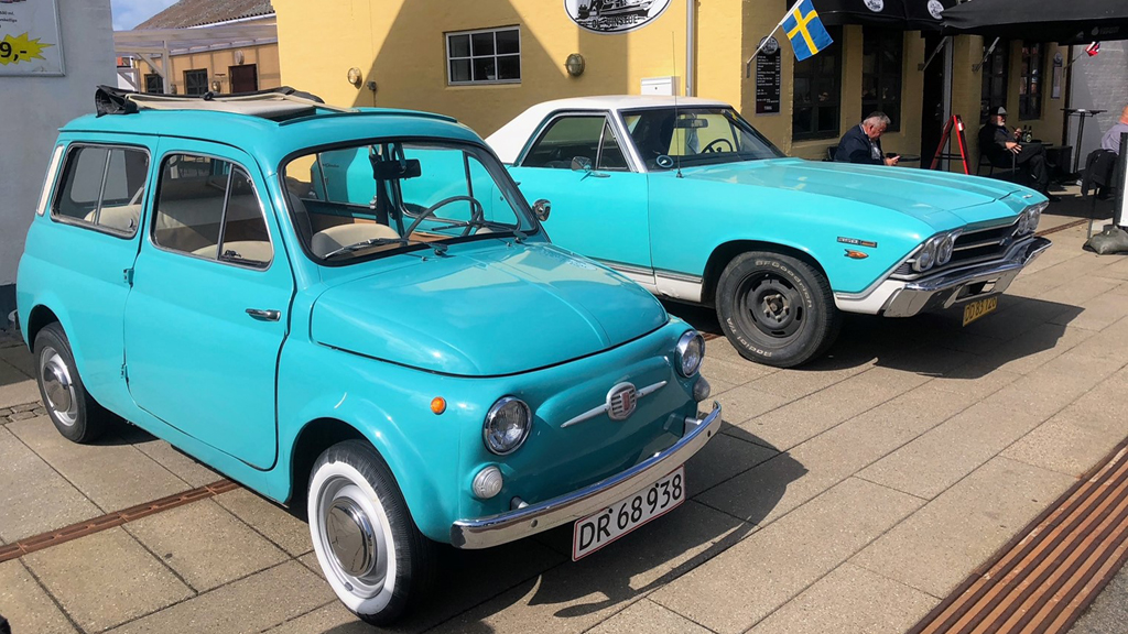 Vintage vehicle event in Hirtshals