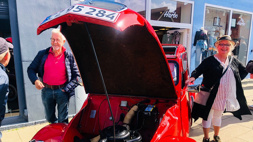 Vintage vehicle event in Hirtshals