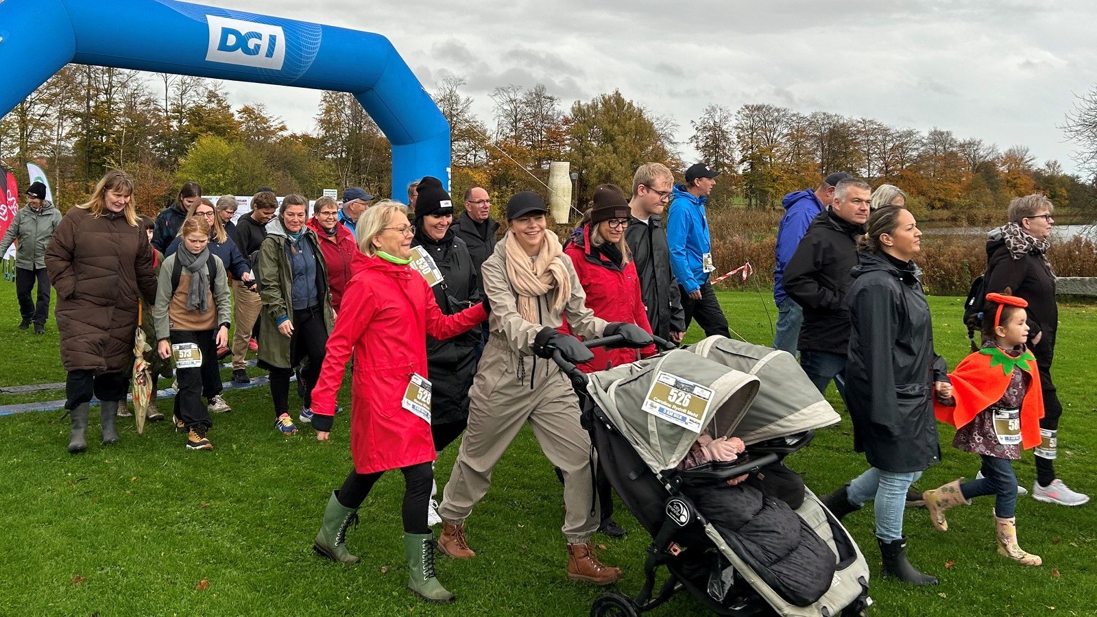 Starten på gå turen