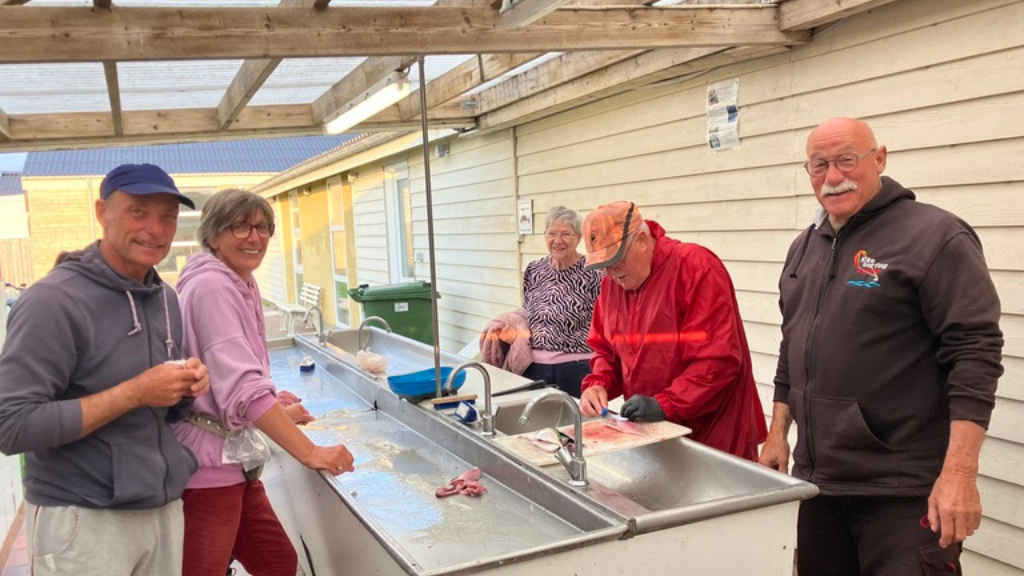 Thorsminde Wohnmobilstellplatz Aussicht Kochbereich