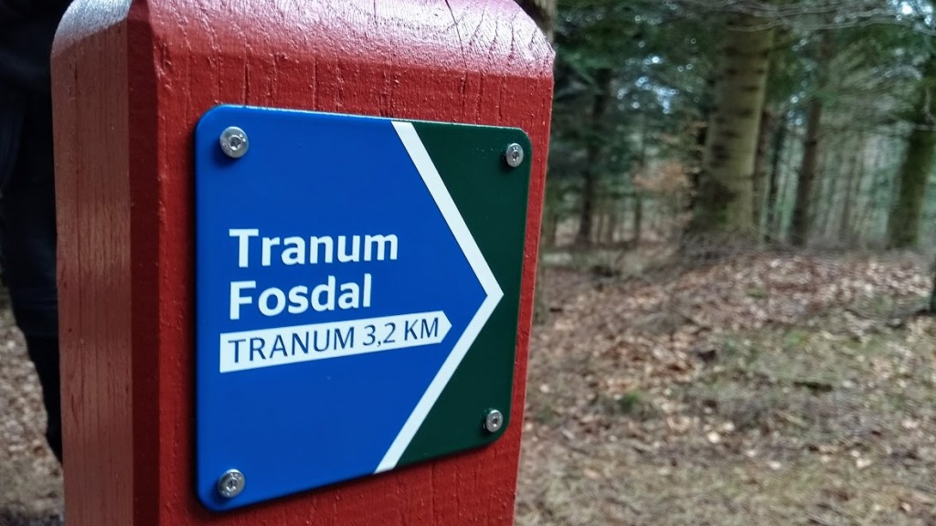 The hiking route Tranum-Fosdal