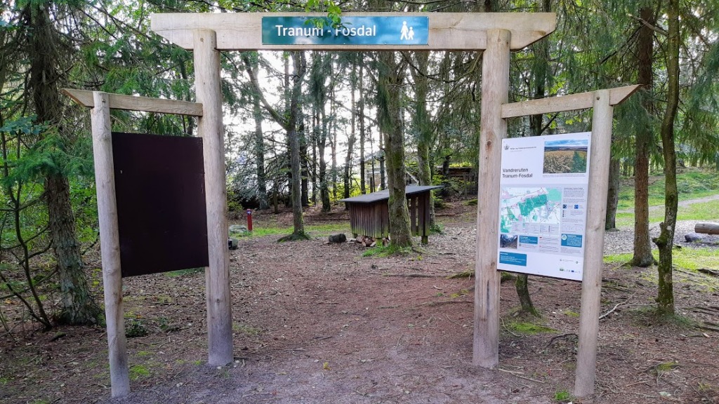 The hiking route Tranum-Fosdal