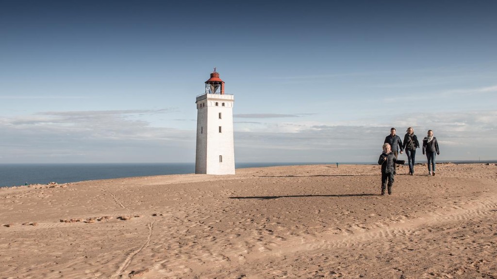 Familie ved Rubjerg Knude
