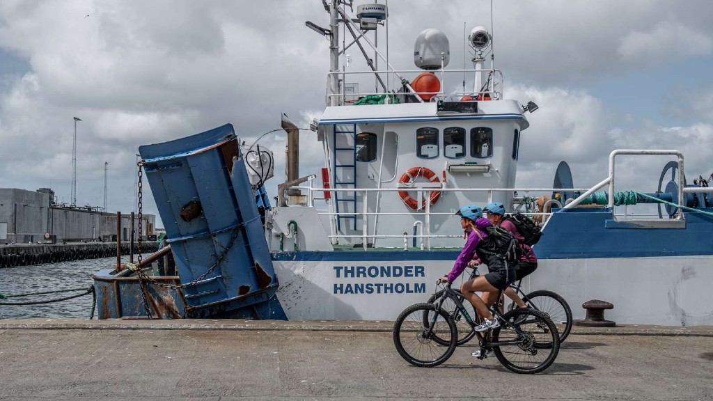 Par cykler ved Hanstholm havn