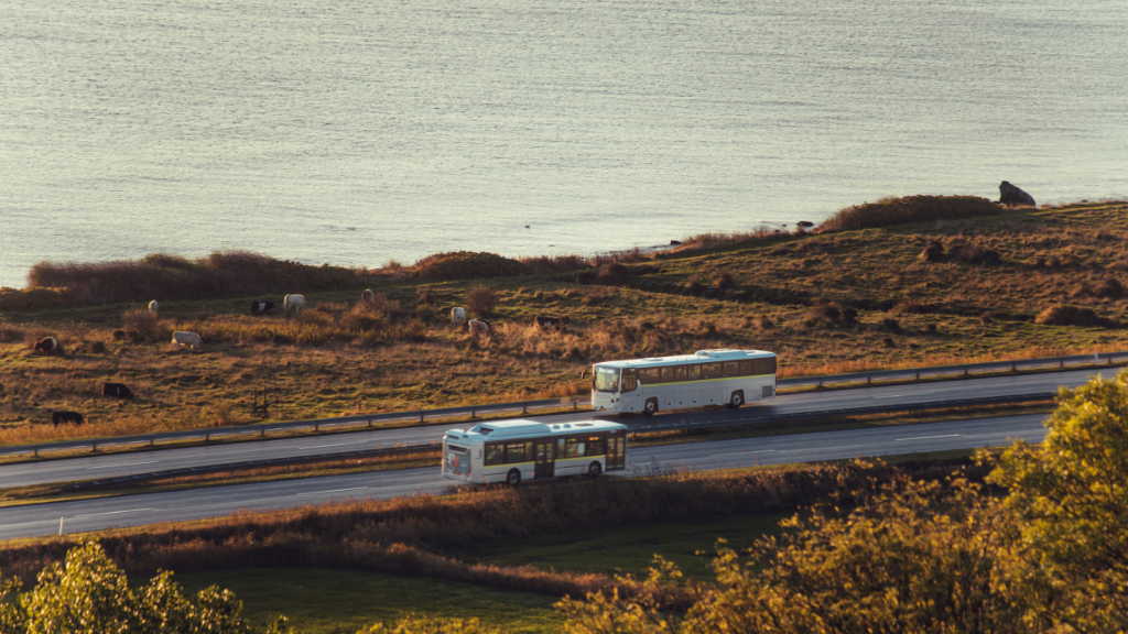 Nordjyllands Traffic (NT)_bus along the coast
