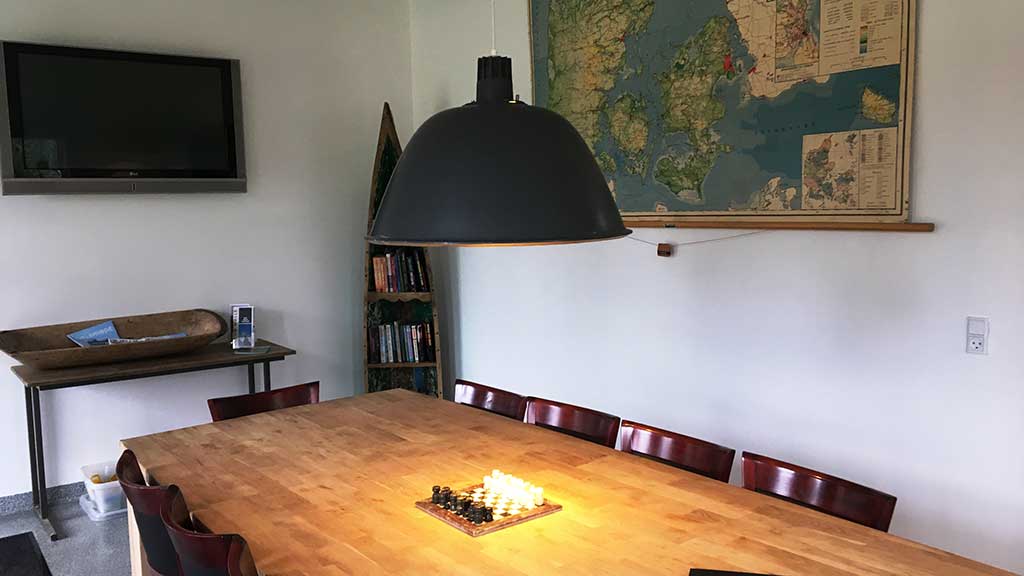 Hyggelig opholdsstue hos Tørring Camping