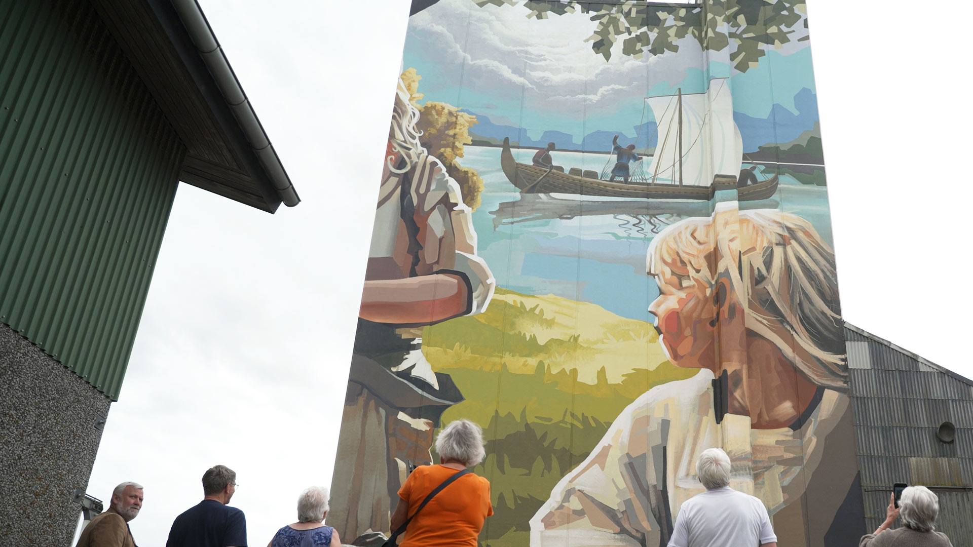 MegaArt Gislingebåden – large outdoor artwork in Gislinge depicting a Viking ship inspired by the history of the Gislinge Boat