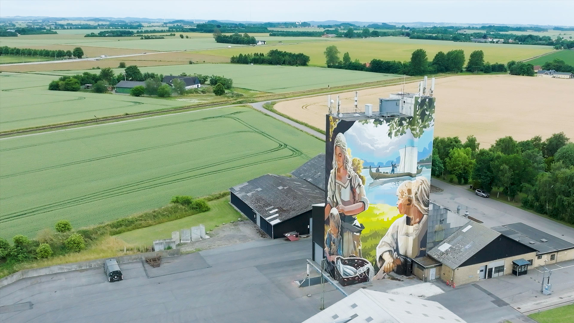 MegaArt Gislingebåden – large outdoor artwork in Gislinge depicting a Viking ship inspired by the history of the Gislinge Boat