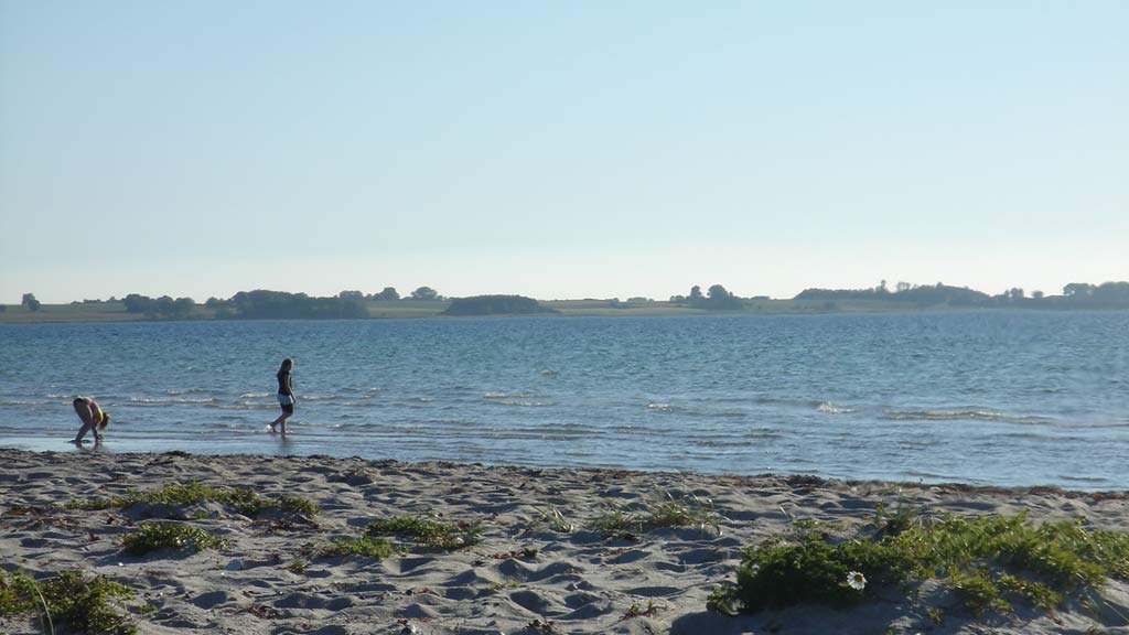 Sortsten strand