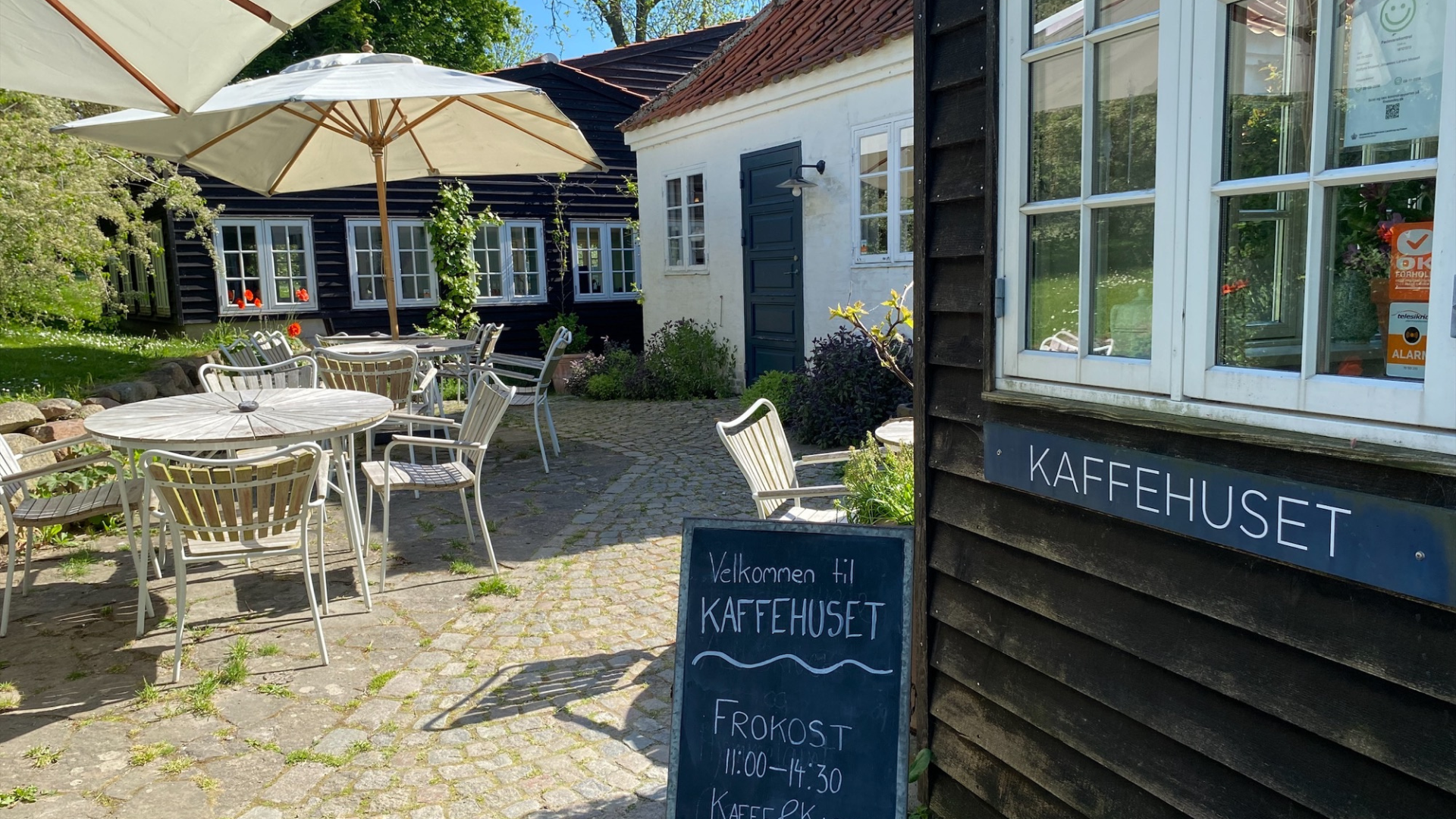 The coffee house in the garden of the Johannes Larsen Museum
