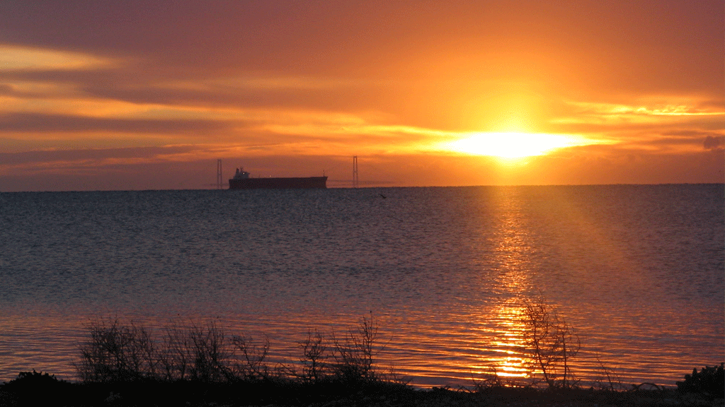 Sunrise over the Great Belt