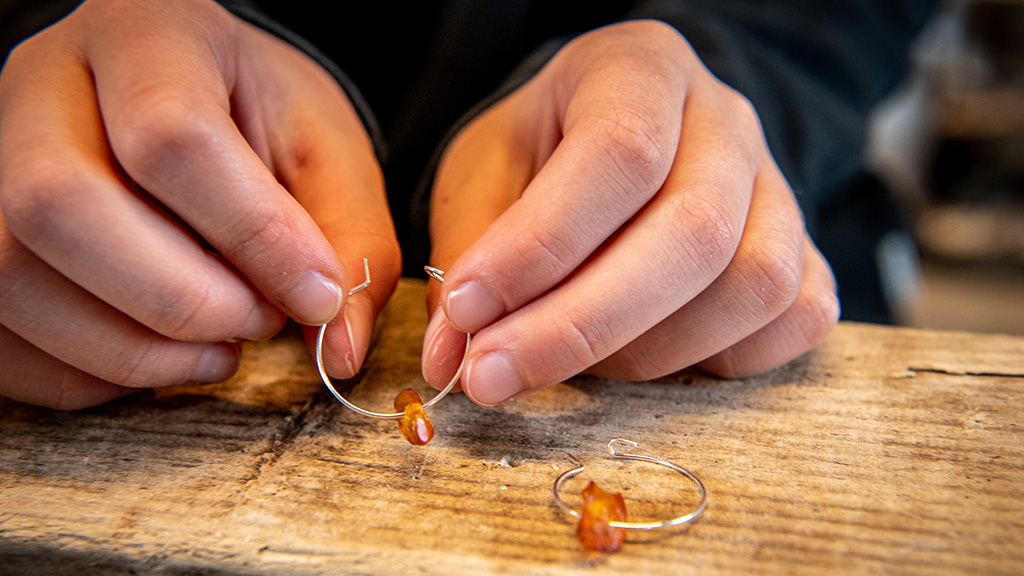 Amber workshop at JyllandsAkvariet