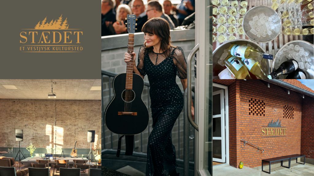 kvinde med guitar koncert på Stædet