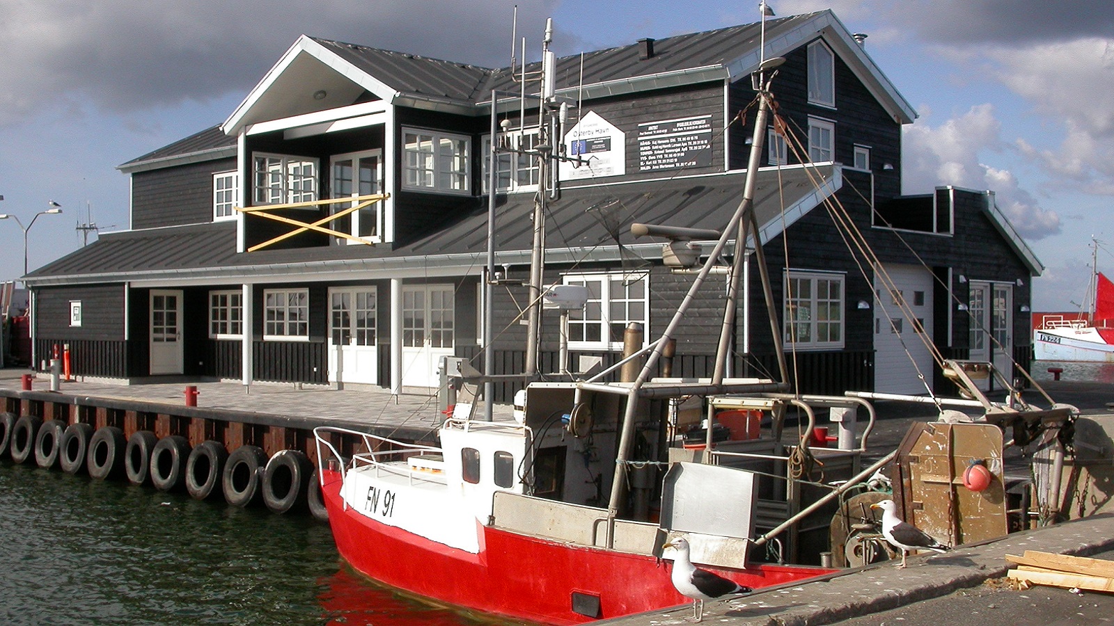 Bødehuset i Østerby havn 13 juni 2008