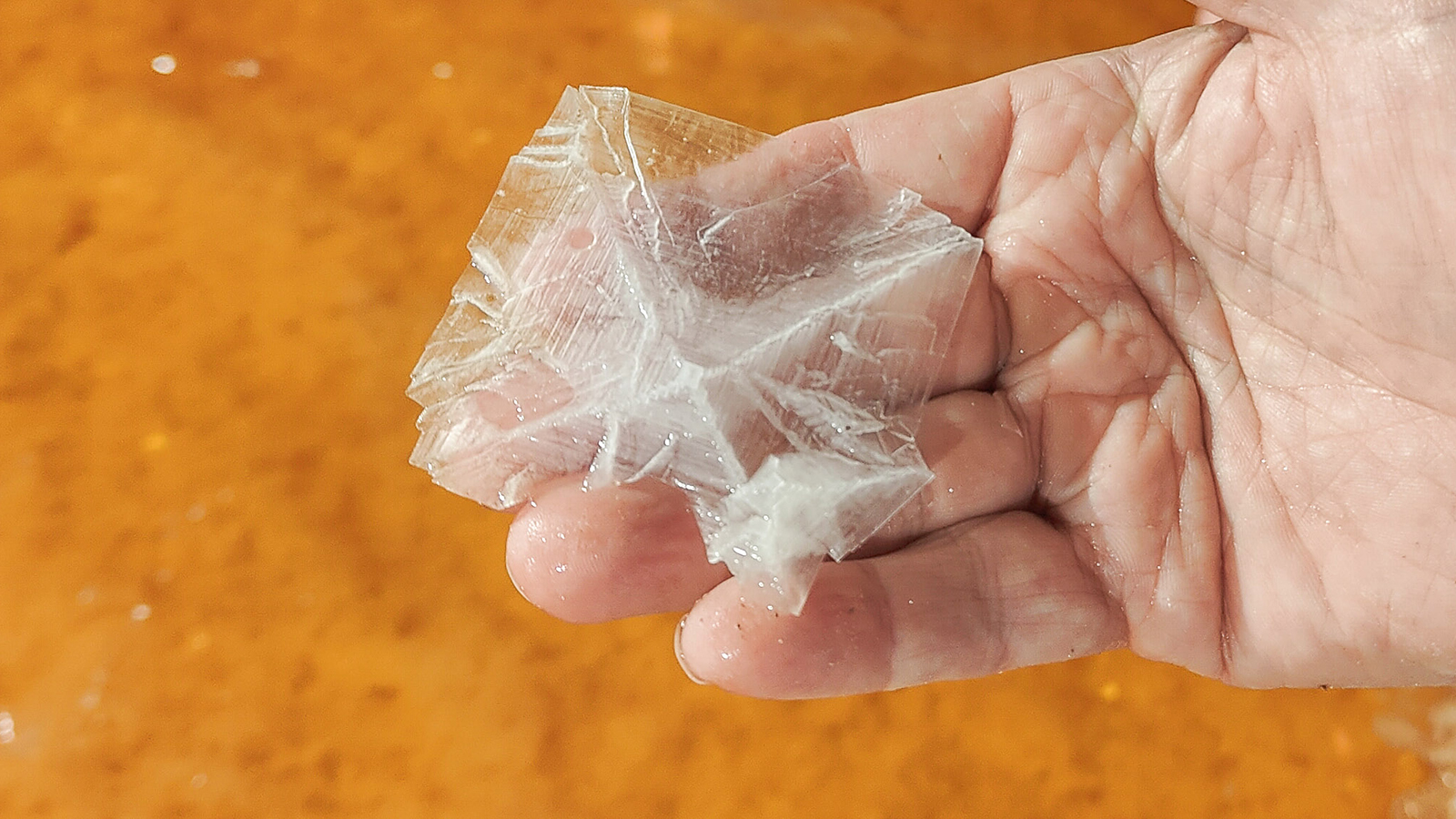 Large salt crystal, Laesoe Salt