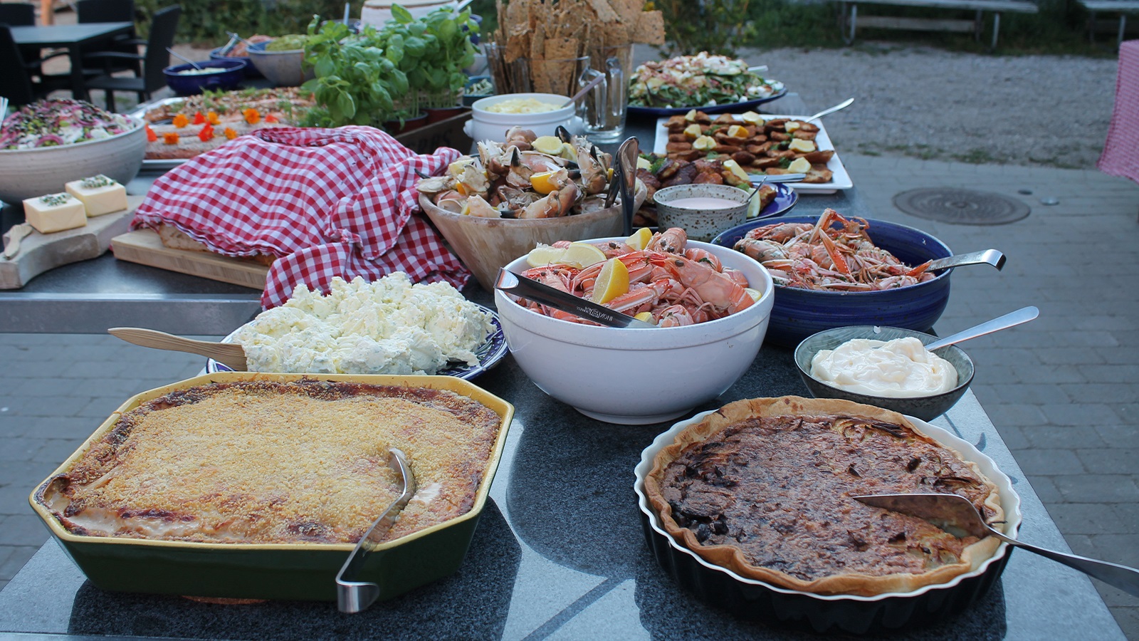Krogbækgård Læsø buffet Pakkerejser 1600