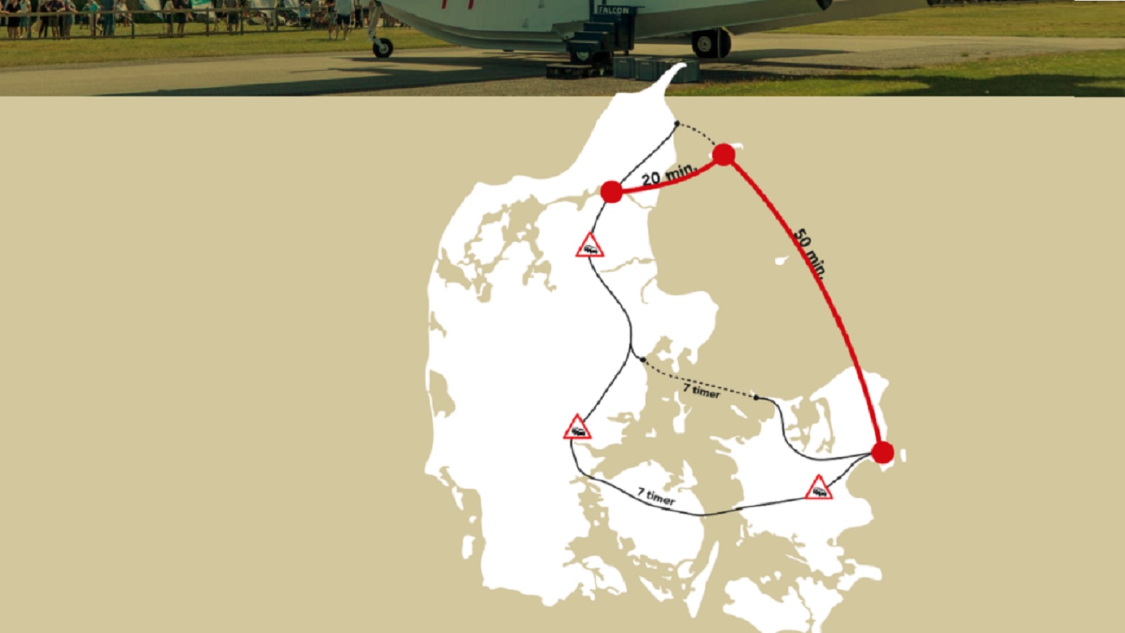 Grafik København - Læsø - Ålborg