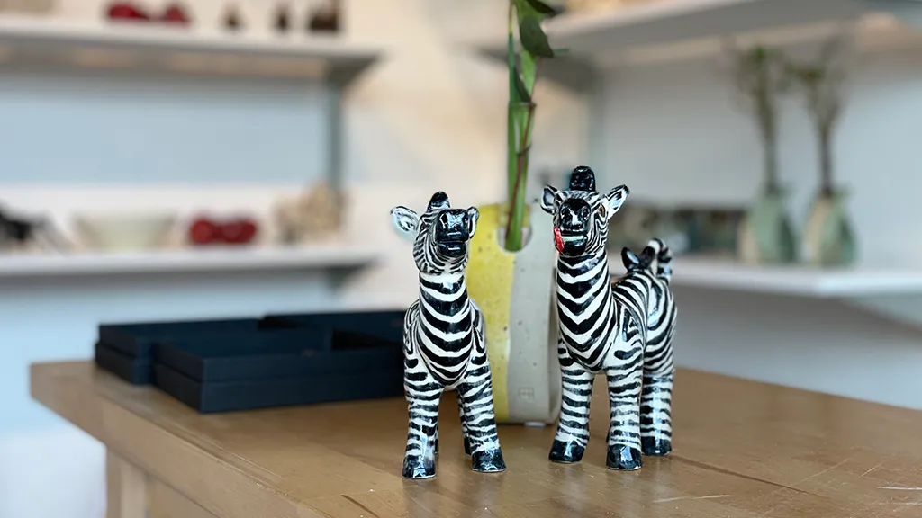 Galleri Hindhede - udstilling - zebraer