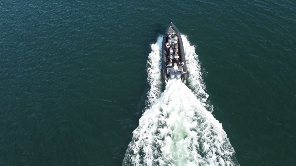 Rib sailing on the Little Belt