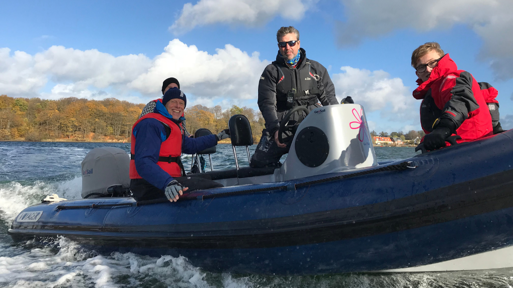 Rib sailing on the Little Belt